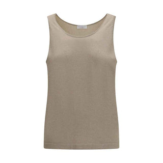 Brunello Cucinelli Beige Cashmere Tank Tops