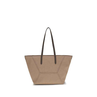 Brunello Cucinelli Beige Cotton Shoulder Bag