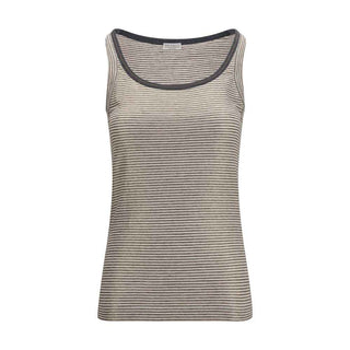 Brunello Cucinelli Beige Linen Tank Tops