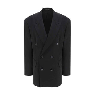 Balenciaga Black Wool Oves Aries Blazer