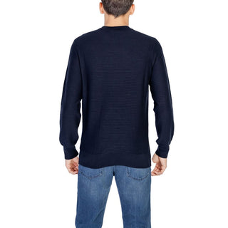 Hugo Boss Blue Cotton Sweatshirt