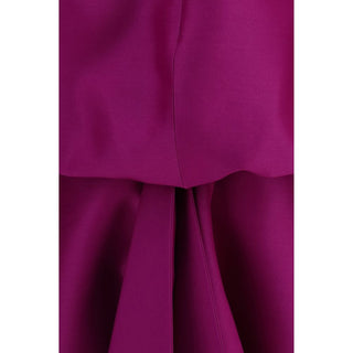 Balenciaga Purple Wool Oves Aries Cocktail Dress