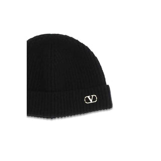 Valentino Garavani Black Cashmere Beanie