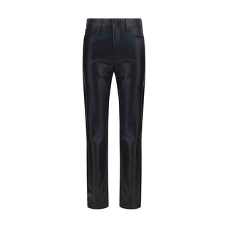 L'Agence Black Leather Pants