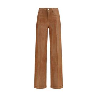 L'Agence Beige Cotton High-Waisted Jean