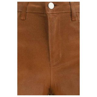 L'Agence Beige Cotton High-Waisted Jean