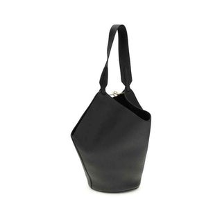 Khaite Black Calf Leather Bos Taurus Shoulder Bag