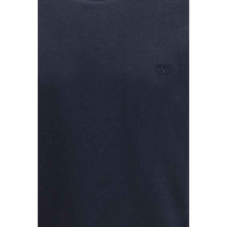 Valentino Blue Cotton Sweatshirt