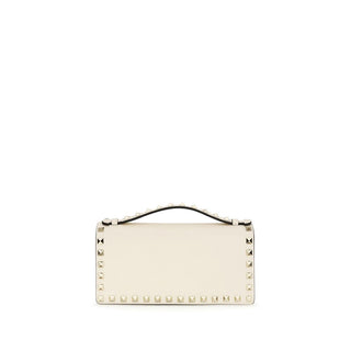 Valentino Garavani Beige Calf Leather Bos Taurus Wallet