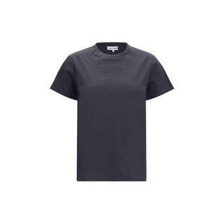 Ganni Black Cotton T-Shirt