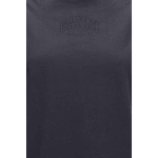 Ganni Black Cotton T-Shirt