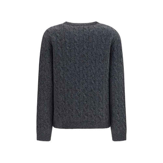 Valentino Gray Wool Oves Aries Sweatshirt