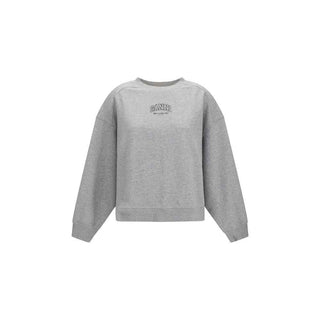 Ganni Gray Cotton Sweatshirt