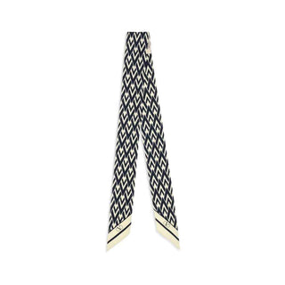 Valentino Garavani Blue Silk Scarf