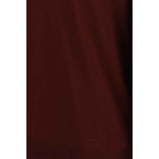 Valentino Bordeaux Wool Oves Aries Polo Shirt
