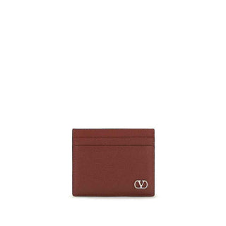 Valentino Garavani Bordeaux Calf Leather Bos Taurus Wallet