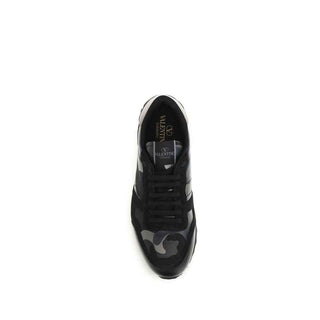 Valentino Garavani Black Polyamide Athletic Sneakers
