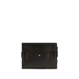 Balmain Black Lamb Ovis Aries Aries Clutch Bag