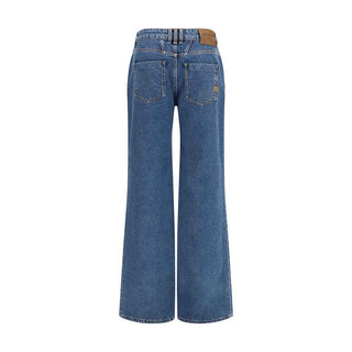 Balmain Blue Cotton Jeans Denim