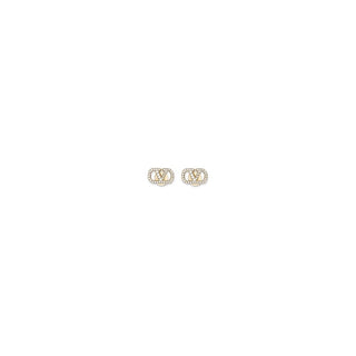 Valentino Garavani Gold Brass Earrings