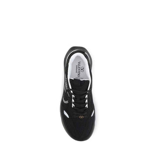 Valentino Garavani Black Polyester Athletic Sneakers