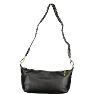 Mario Valentino Nero Polyurethane Women's Bag with Adjustable Shoulder Strap
