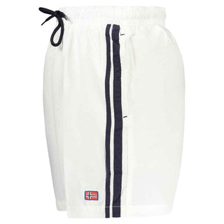 Norway 1963 White Polyamide Swim Shorts