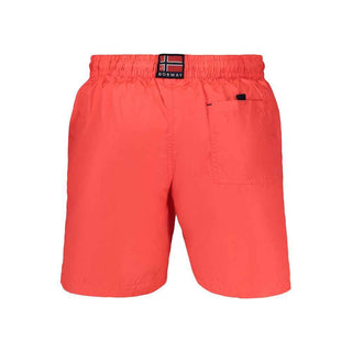 Norway 1963 Red Polyamide Men's Swim Boxer