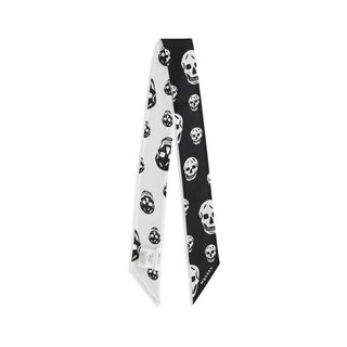 Alexander McQueen Black Silk Scarf
