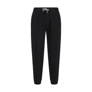 Brunello Cucinelli Black Cotton Joggers (Workout Pants)