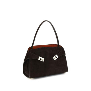 Ferragamo Brown Calf Leather Bos Taurus Shoulder Bag