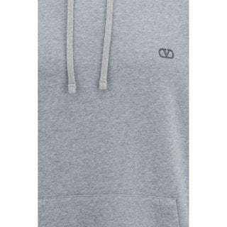 Valentino Gray Cotton Sweatshirt