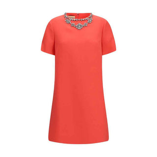 Valentino Multicolor Wool Oves Aries Casual Dress