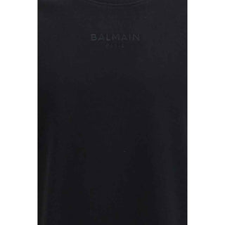 Balmain Black Cotton T-Shirt