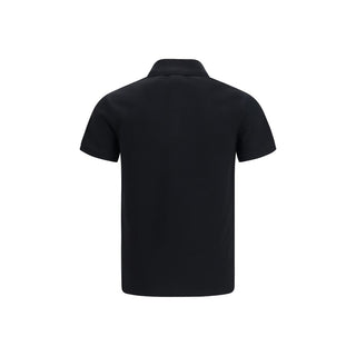 Balmain Black Cotton Polo Shirt
