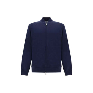 Brunello Cucinelli Blue Cotton Sweatshirt