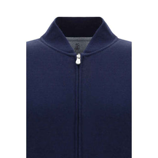 Brunello Cucinelli Blue Cotton Sweatshirt