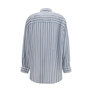 Gucci Blue Silk Shirt