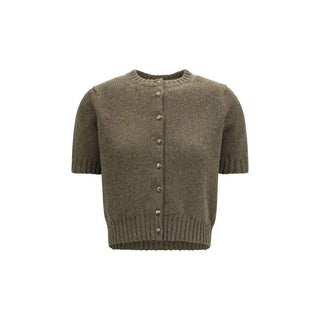 Khaite Bicolor Cashmere Cardigan