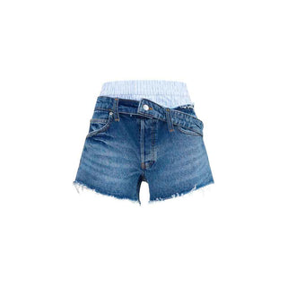 Alexander Wang Blue Cotton Bermuda Shorts