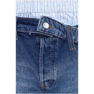 Alexander Wang Blue Cotton Bermuda Shorts