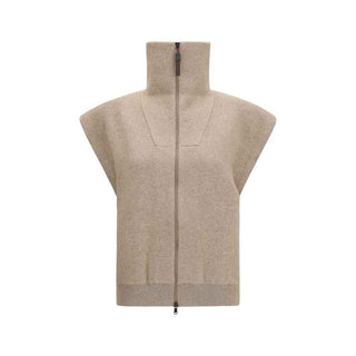 Brunello Cucinelli Beige Cashmere Cardigan