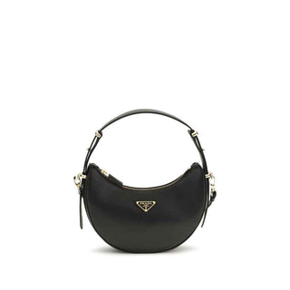 Prada Black Calf Leather Bos Taurus Backet Bag