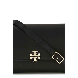 Tory Burch Black Calf Leather Bos Taurus Shoulder Bag