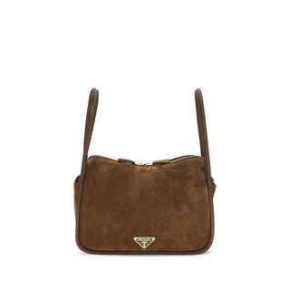 Prada Brown Calf Leather Bos Taurus Handbag