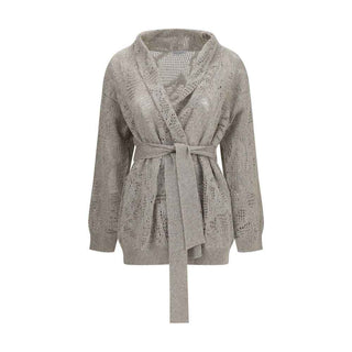 Brunello Cucinelli Beige Linen Cardigan