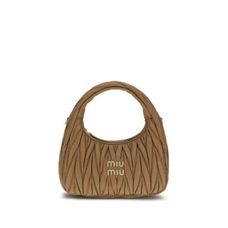 Miu Miu Beige Lamb Ovis Aries Aries Handbag