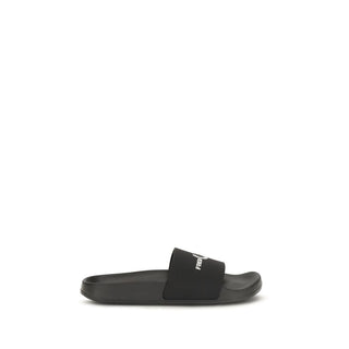Fred Perry Black Rubber Sandals