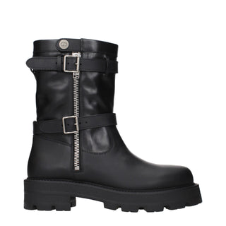 Christian Dior Black Leather Ankle Boots