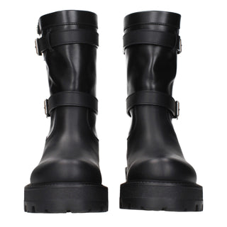 Christian Dior Black Leather Ankle Boots